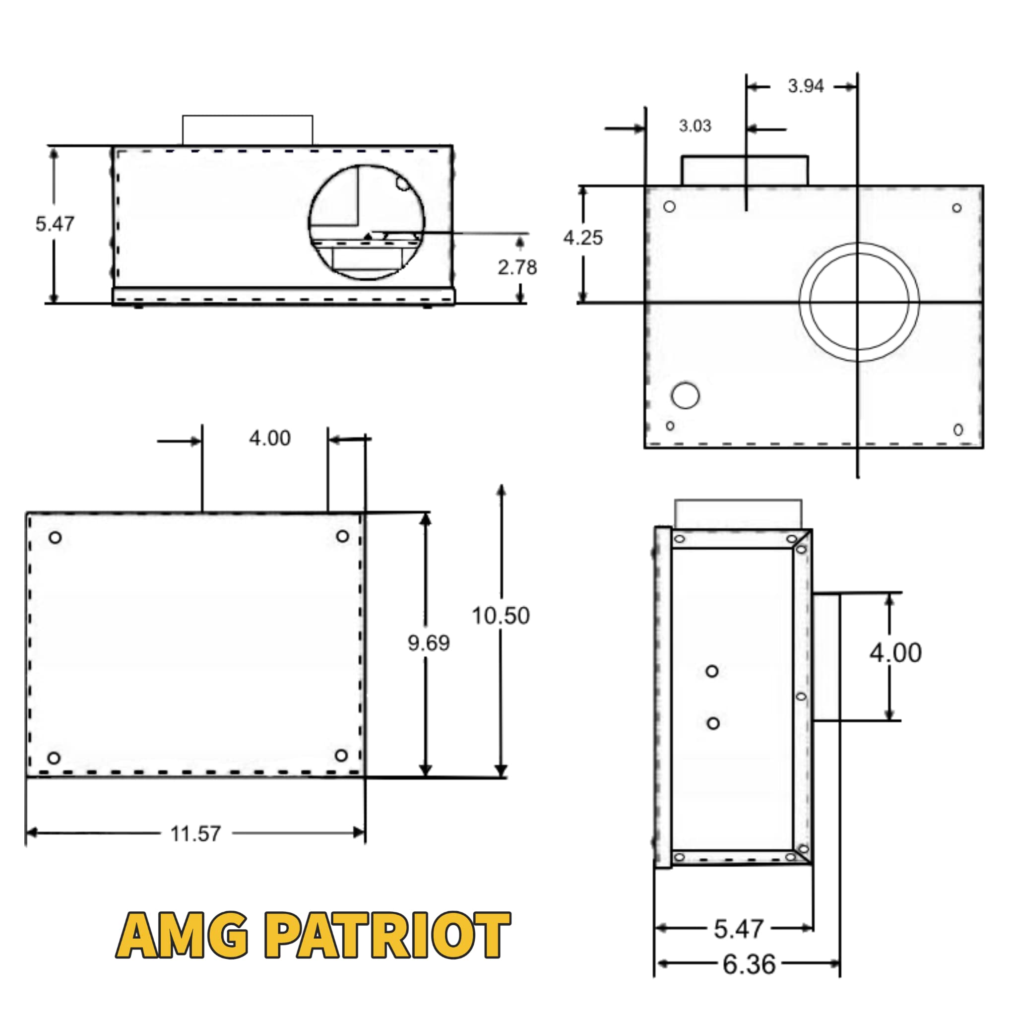 Festa Radon Amg Patriot Radon Fan   Quiet And Energy Efficient 195 Cfm Radon Mitigation System Inline Fan   4'' Electric Waterpr