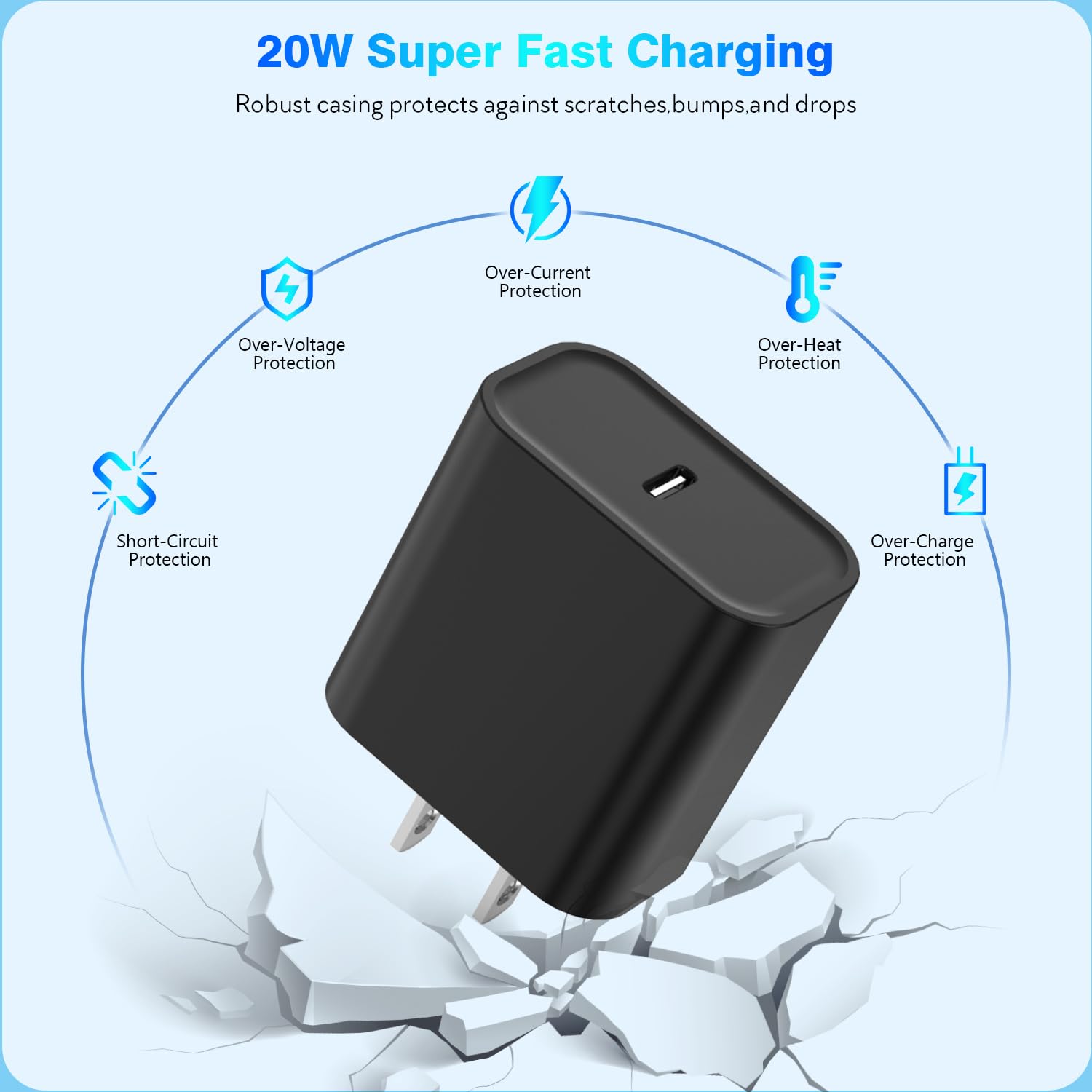 Magnetic Wireless Charger Fast Charger For Iphone 16 15 Pro Max, 2Pack Long 6Ft 15W Apple Magnetic Charge Usb C I Phone Charge F