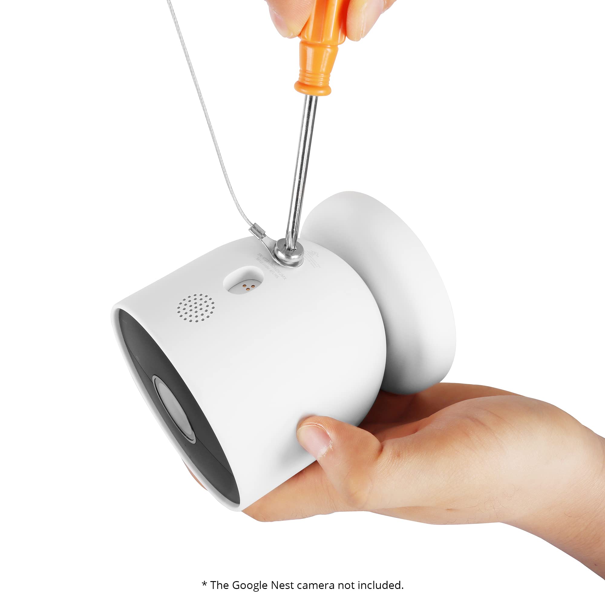 Holicfun Anti Drop Security Chain For Google Nest Cam (Battery) And Simplisafe Outdoor Camera   2 Pack