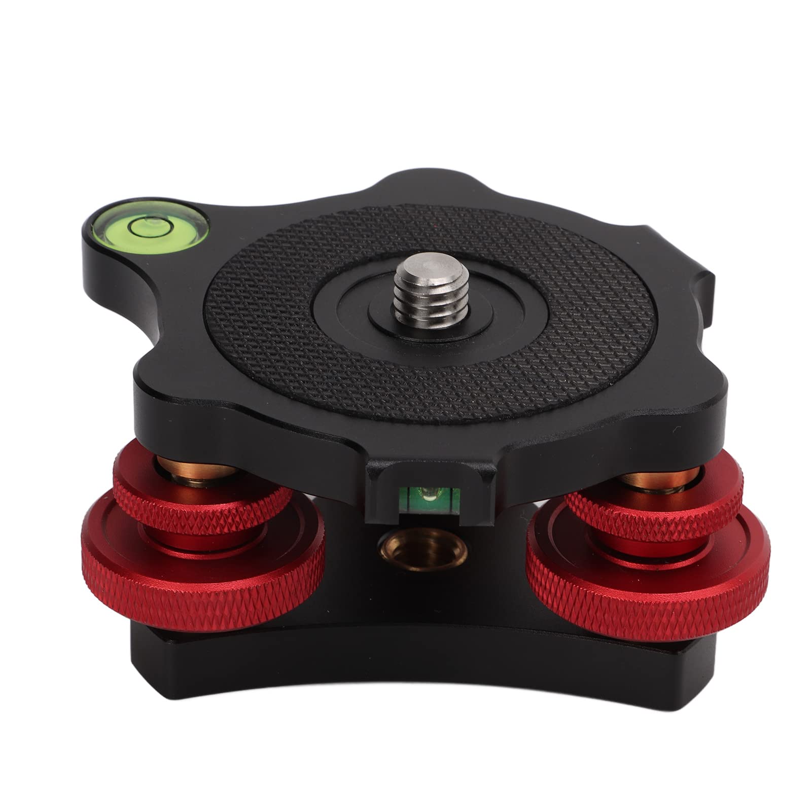 Tripod Head Leveling Base Camera Leveler, Triple Wheel Leveler Bubble Black Lp 64 Leveling Base, 3/8    Thread,  5 Precise Angle