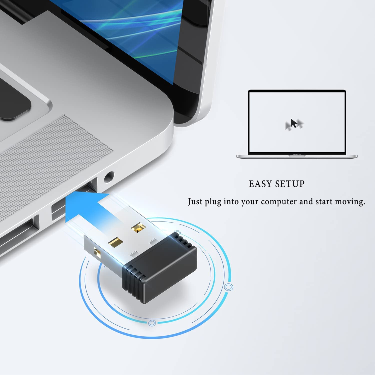 Wfb 2 Pcs, Mouse Jiggler Undetectable Mover,Usb Port For Computer Laptop,Keeps Pc Awake,Simulate Mouse Movement To Prevent Compu
