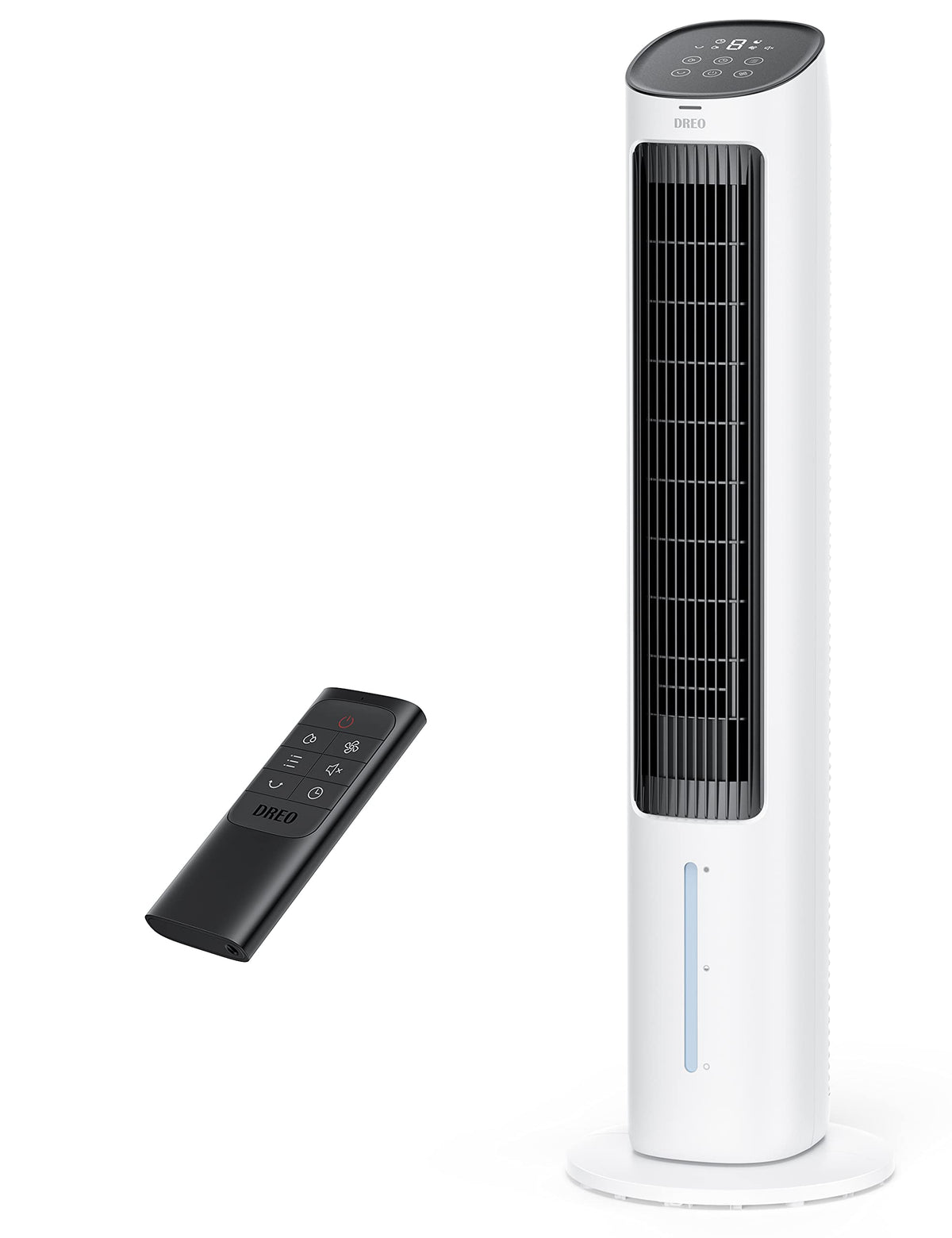 Dreo Cooling Fans That Blow Cold Air, 40' Evaporative Air Cooler, 2023 Upgrade Tower Fan For Bedroom With 80� Oscillating, Ice Packs, Remote Control, 3 Modes 4 Speed Quiet Floor Fan Home/Office