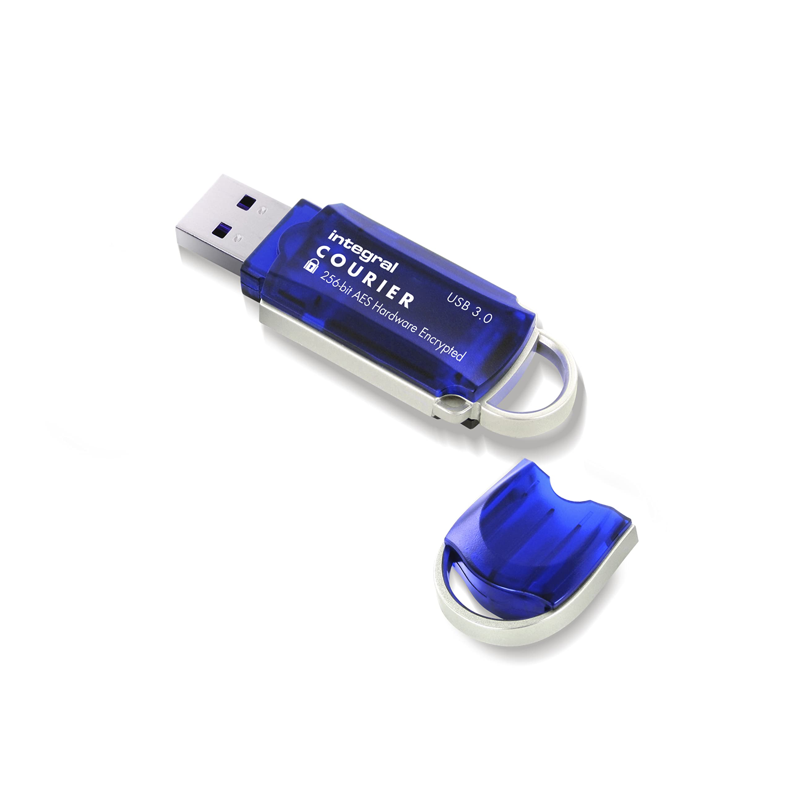 Integral 32GB Courier-197 256-Bit Hardware Encrypted 3.0 USB Secure Flash Memory Drive - Certified to FIPS 197, Brute-Force Pass