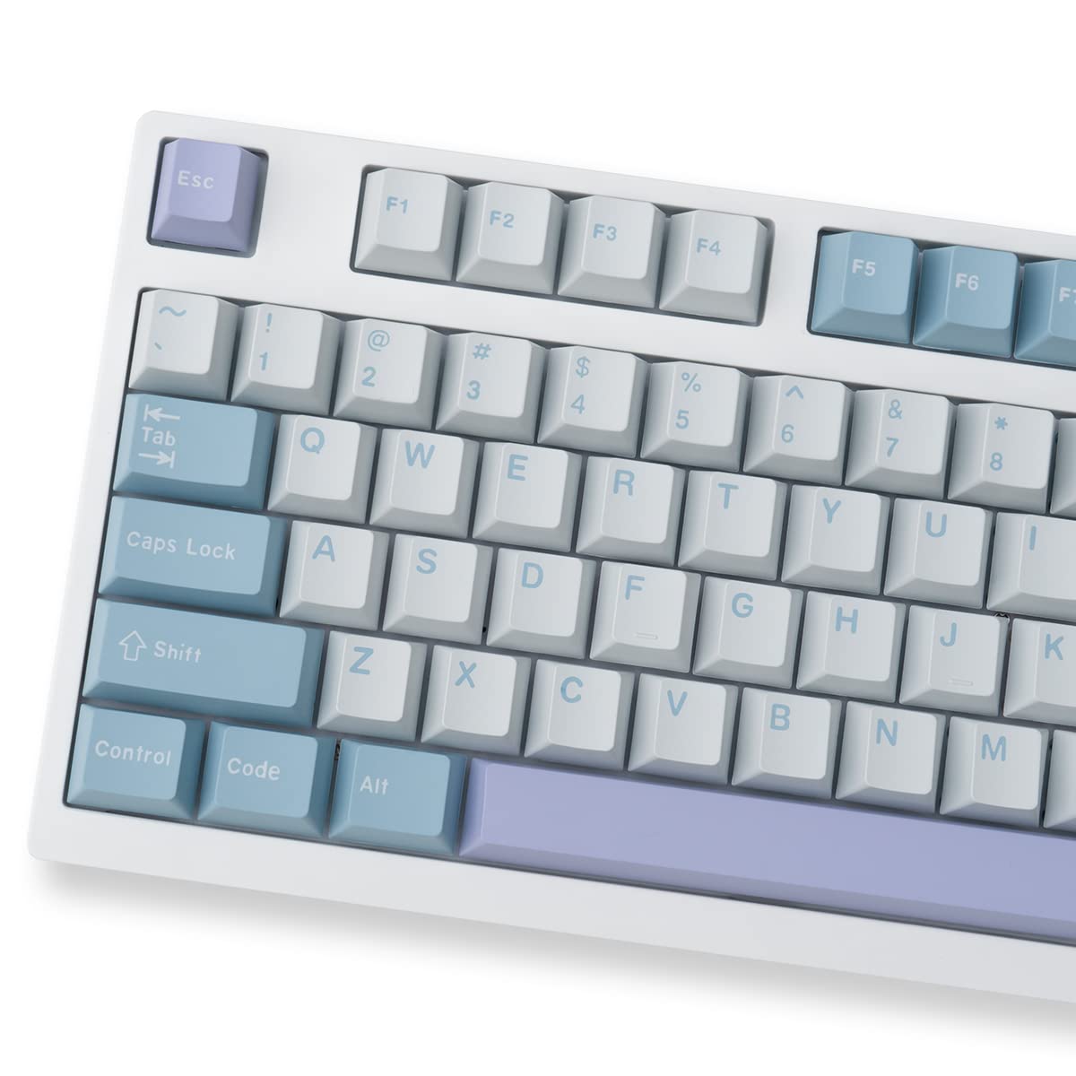 Mintcaps Illusion Keycaps Set Cherry Profile Doubleshot 173 Keys Custom Blue Iso Ansi Keyboard Keycaps For Cherry Mx Gateron Kai