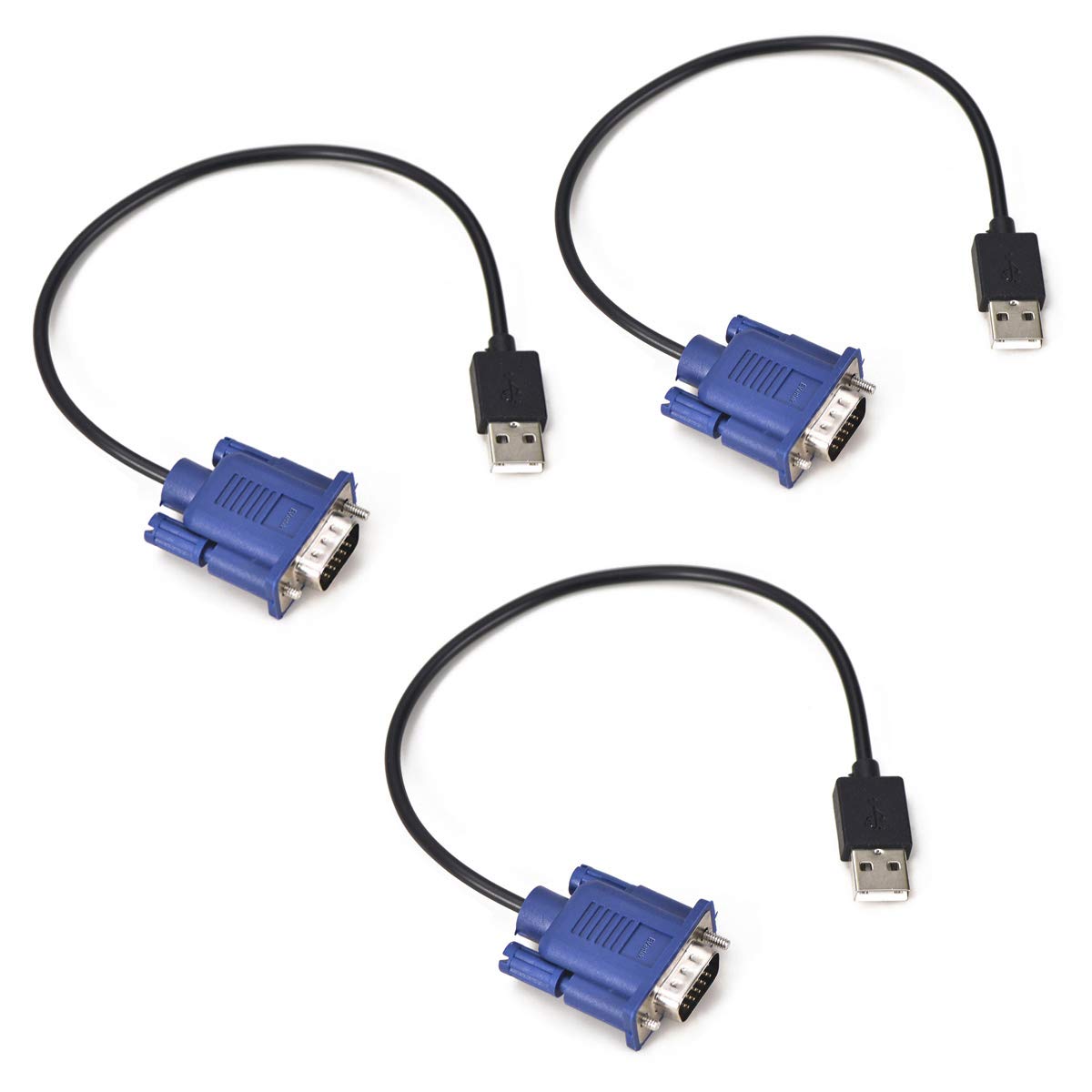 Evanlak Usb Vga Dummy Plug Headless Ghost Functionally Stable Dummy Plug Conductive Performancevga Headless Rgb Display Emulator