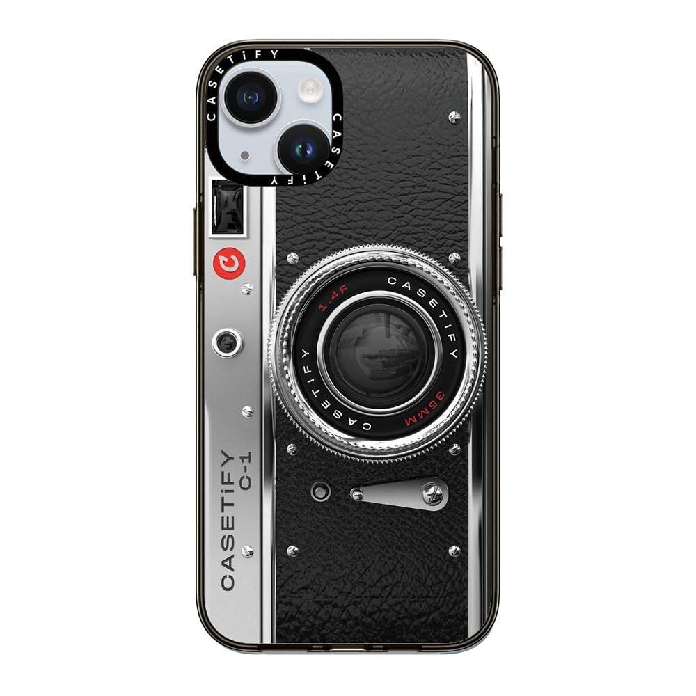 Casetify Compact Case For Iphone 15 Plus [2X Military Grade Drop Tested / 4Ft Drop Protection]   Camera Case   Classic   Clear B