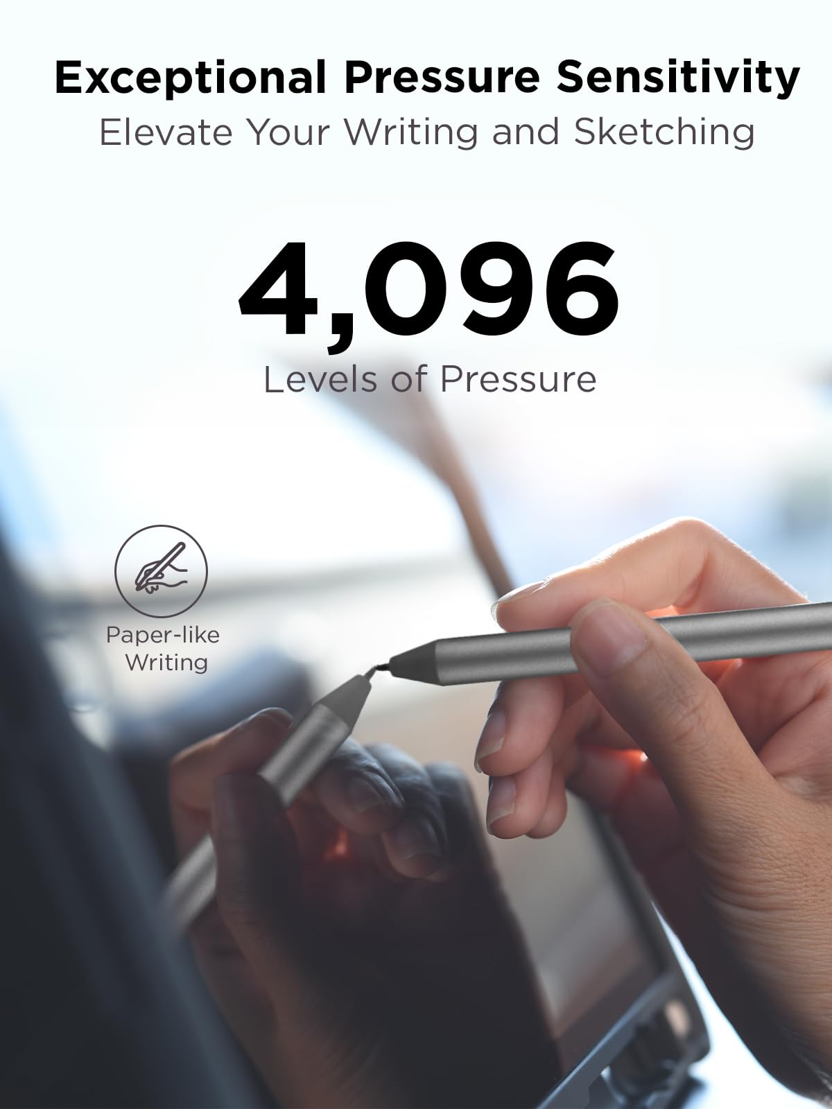 Lenovo Usi Stylus Pen, Chrome Os Support, 4,096 Levels Of Pressure Sensitivity, 150 Days Battery Life, Aaaa Battery, Works With