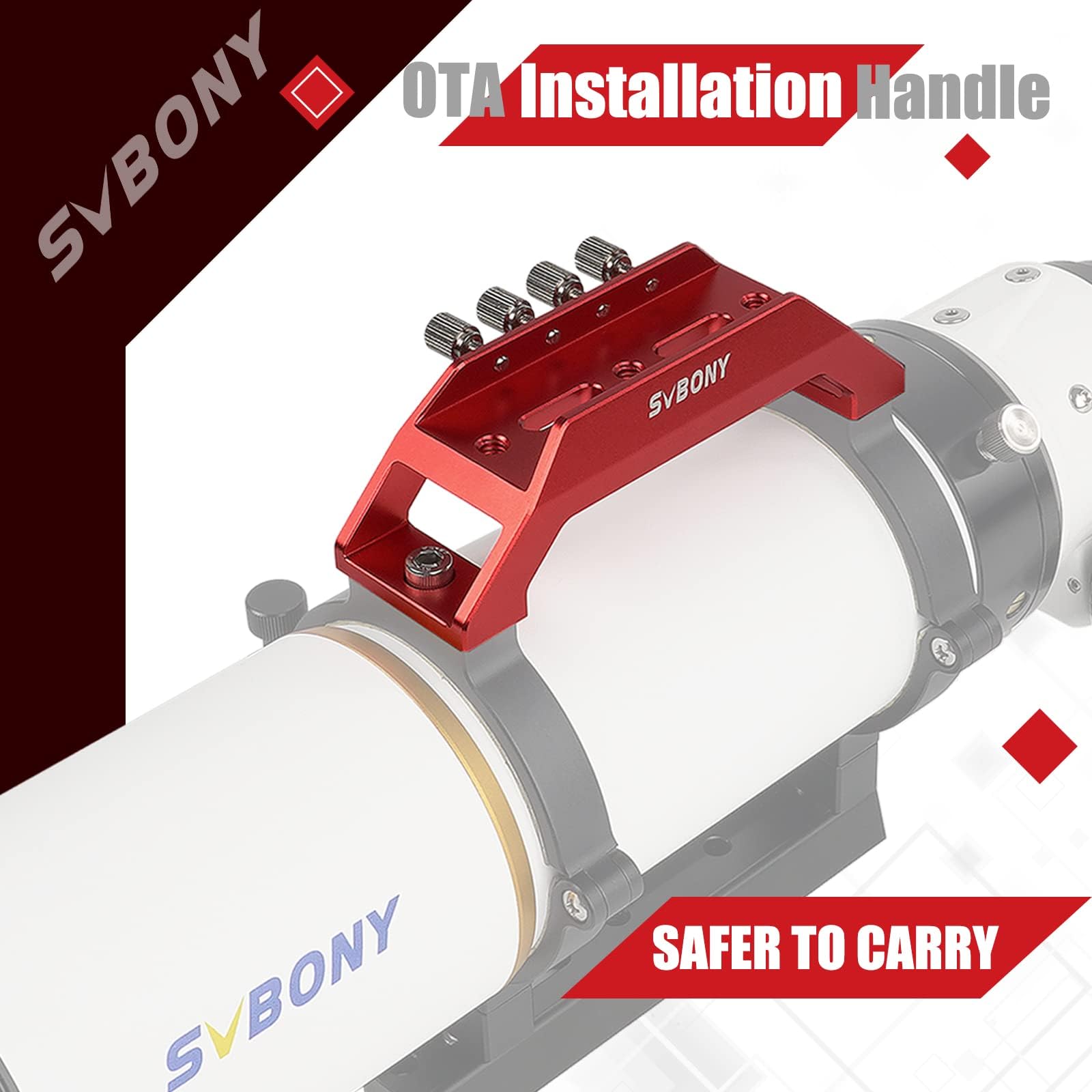 Svbony Sv211 Dovetail Base, Finderscope Mount Bracket, 135Mm Telescope Handle Bar, To Handle Telescope And Installation Of Finde