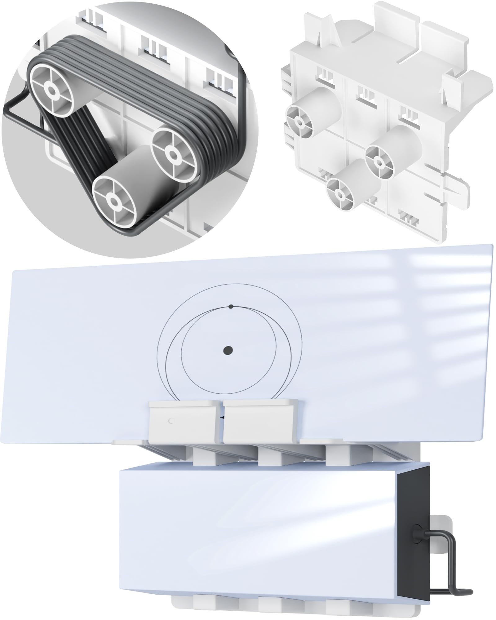 Vandesail Fit For Starlink Gen 3 Router Wall Mount, 3 In 1 Mesh Router, Suitable For Starlink Generation 3 Power Supply And Cabl