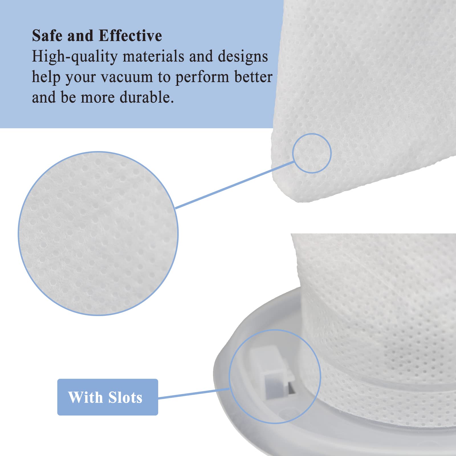 Aolleteau 6 Pack Evf100 Filters Compatible With Black+Decker Hnv220B, Hnv215B, Hnv115B Series, Hhs315J01, Bdh7200Chv, Bdh9600Chv