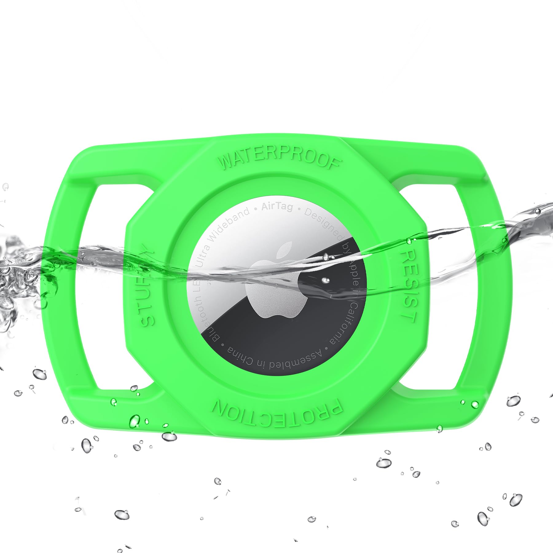 Sankala Airtag Dog Collar Holder, [1 Pack] Waterproof Airtag Case For Dog Collar, Tpu & Silicone Full Body Covered Anti Lost App