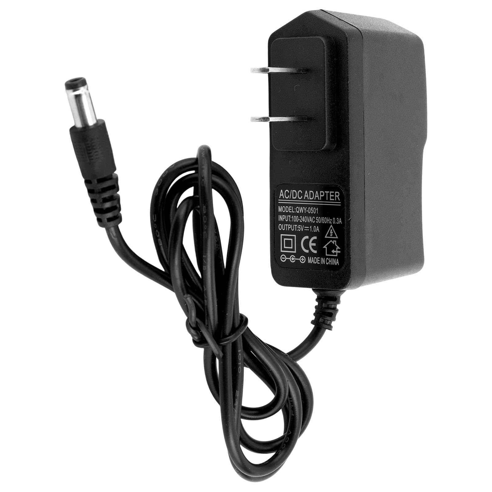 5V 1A Power Cord for Crosley Record Player, AC to DC Power Adapter Charger