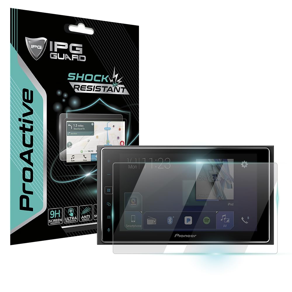 IPG ProActive Made for PIONEER MVH-1400NEX 6.2 Inch Display 9H Hardness Screen Protector Nano Ceramic Film Ultra Responsive High