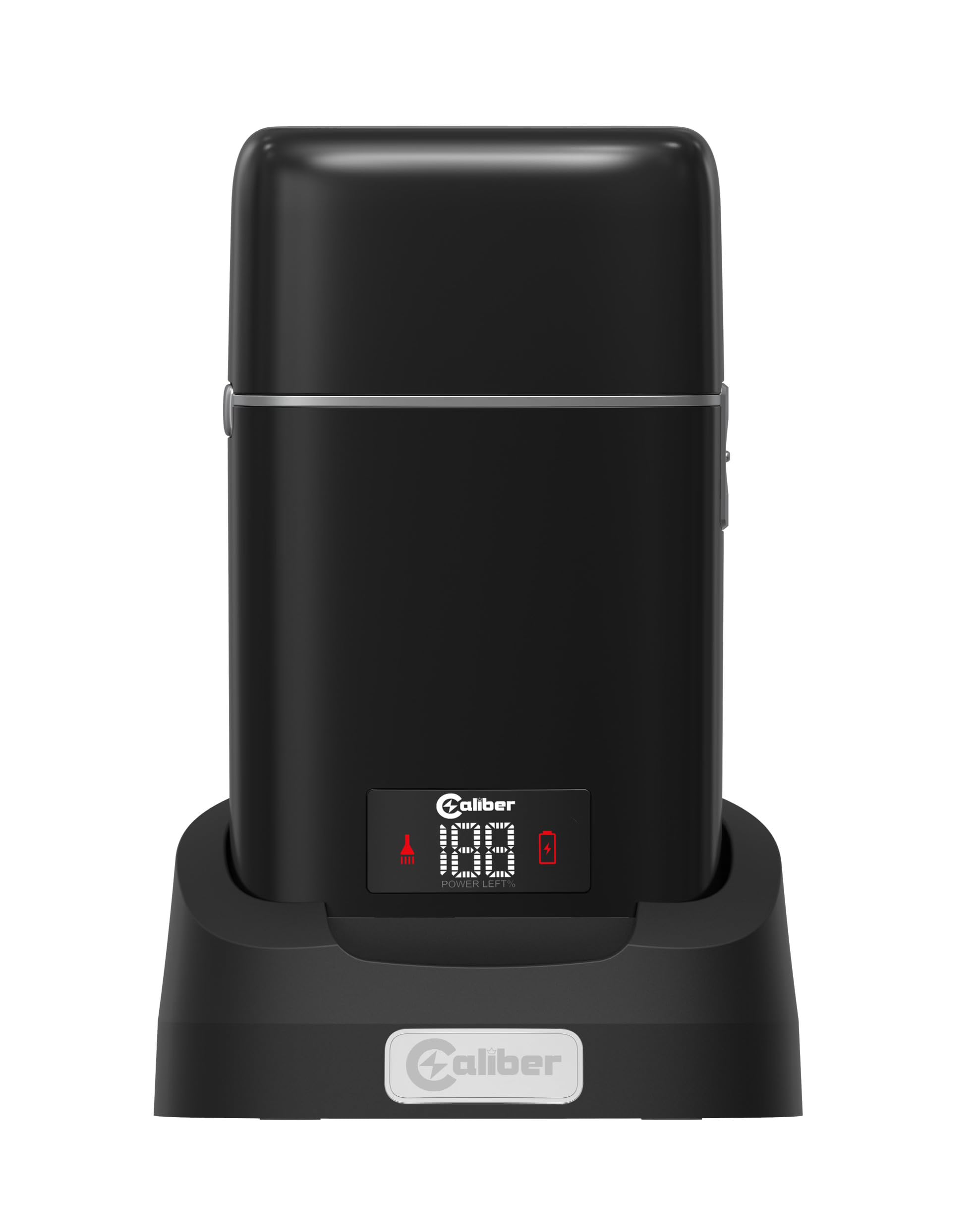 Caliber Moab Triple Foil Shaver For Men, Electric Metal Foil Razor Shaver With Digital Display For Close Shaves, Waterproof And