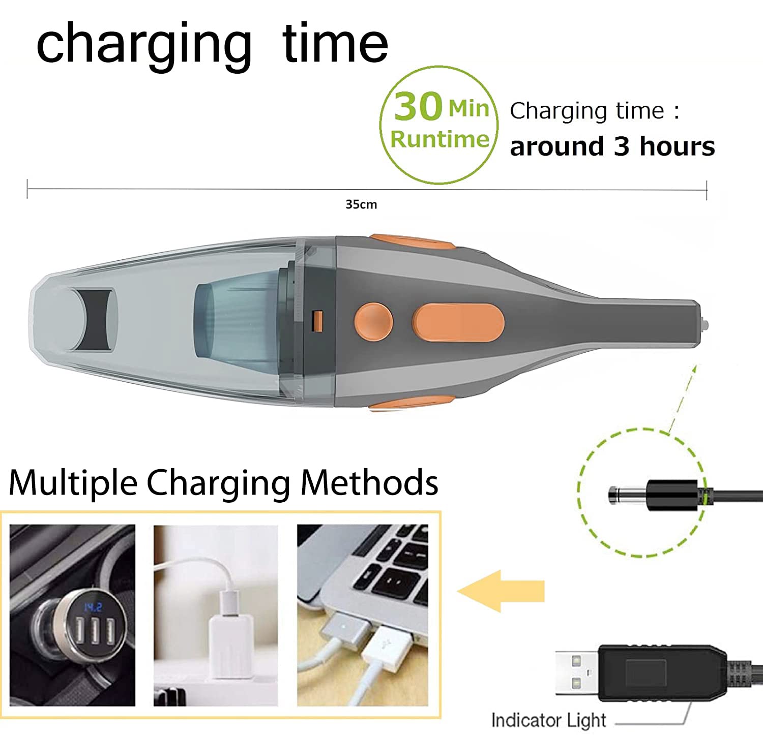 Azhzolsk Dust Busters Upgrade Handheld Vacuum Cordless Rechargeable Handheld Vacuums 12000Pa 16500Pa High Power With Power Displ