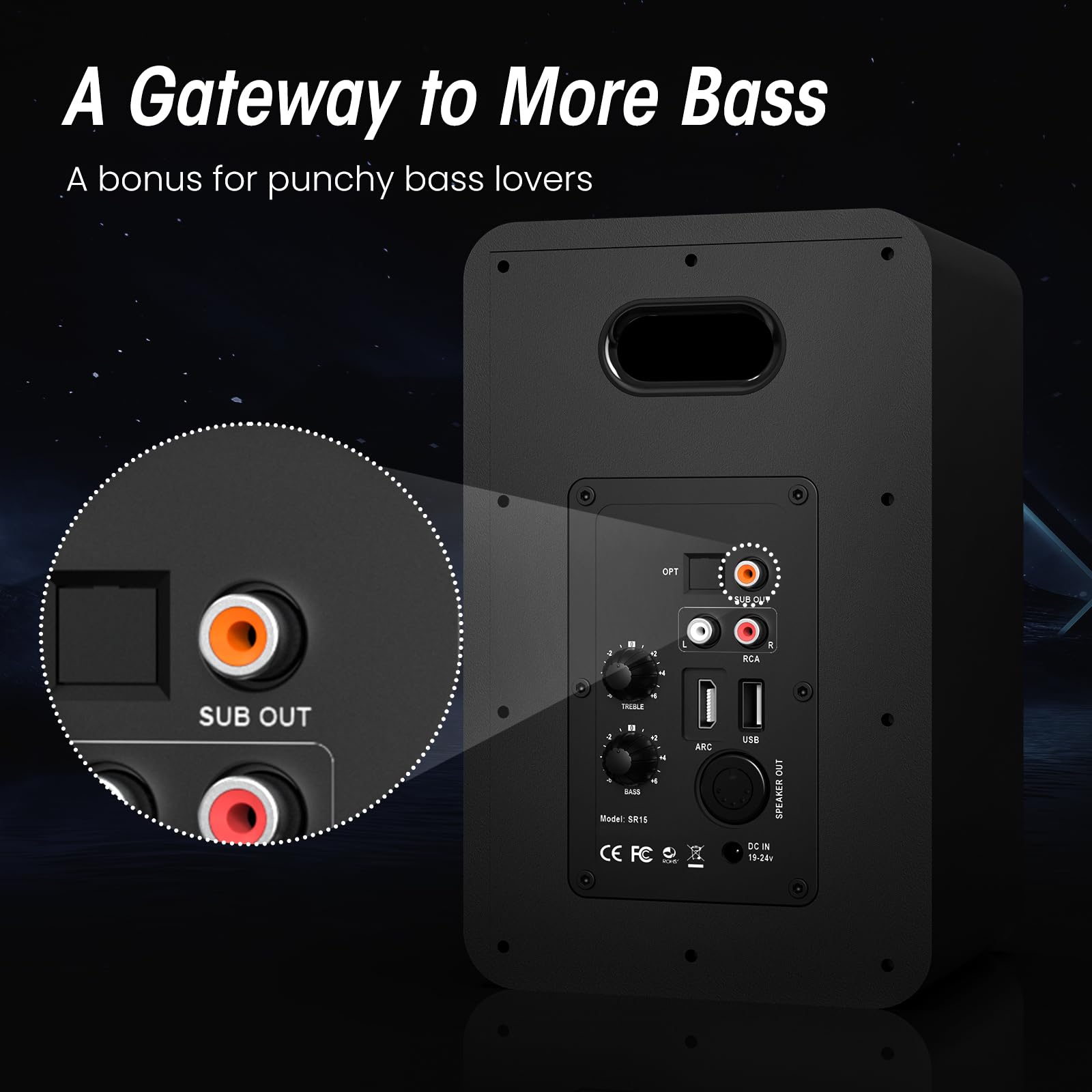 Bestisan 80 Watts Powered Bookshelf Speakers With Light Effects, 2.0 Active Near Field Audio Speaker With Arc/Optical/Rca Input/