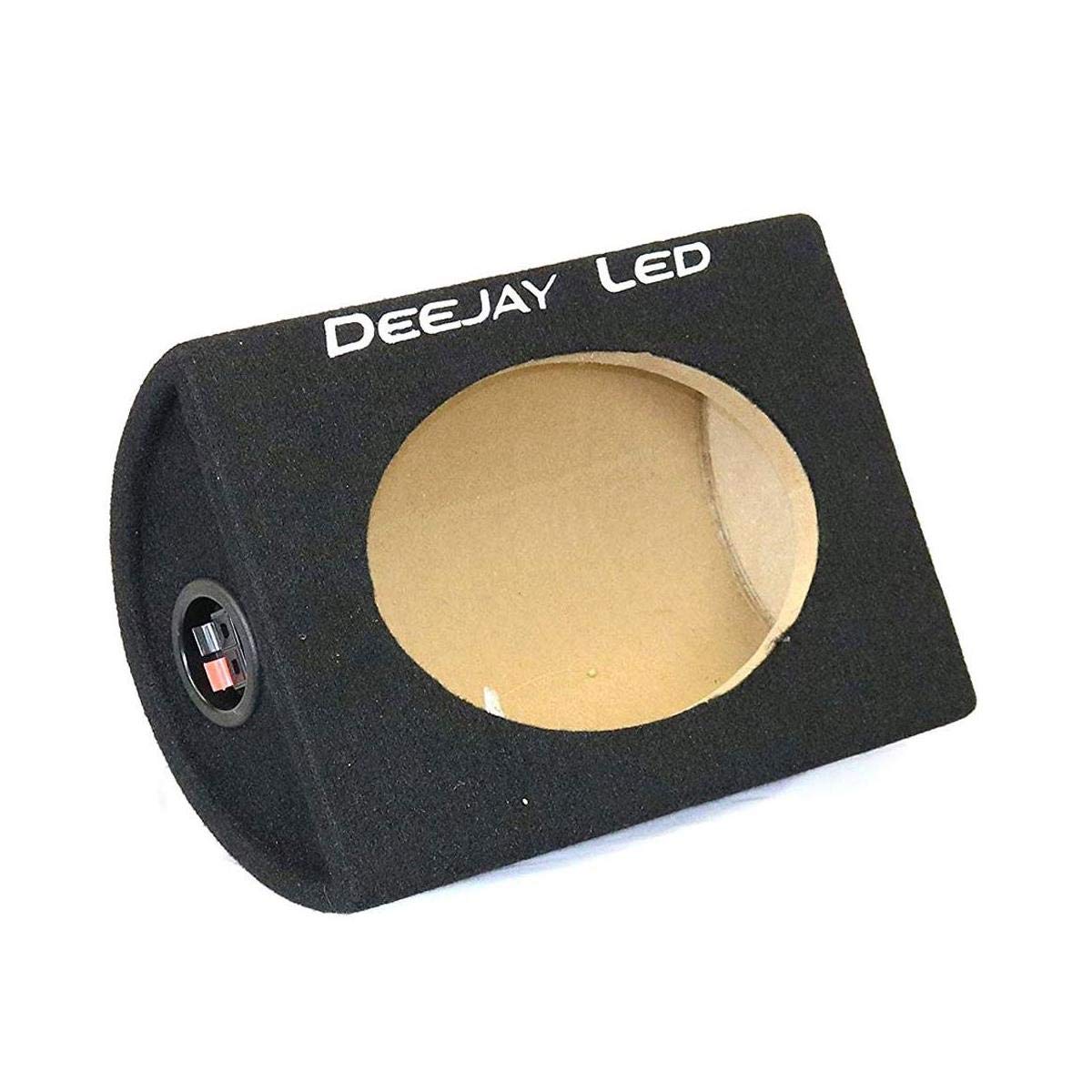 Pair of 6-in x 9-in Wooden Carpeted Speaker Boxes w/Quick Release Terminals