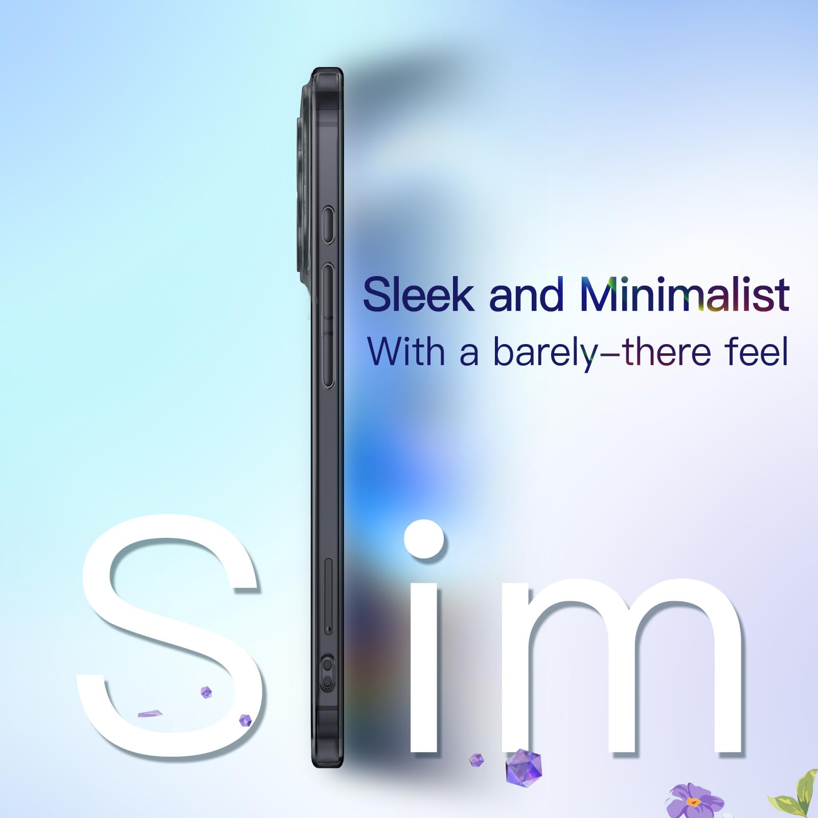 Jetech Slim Case For Iphone 17 Pro Max 6.9-Inch With Camera Lens Full Protection, Ultra-Thin Lightweight Clear Minimalist Protec