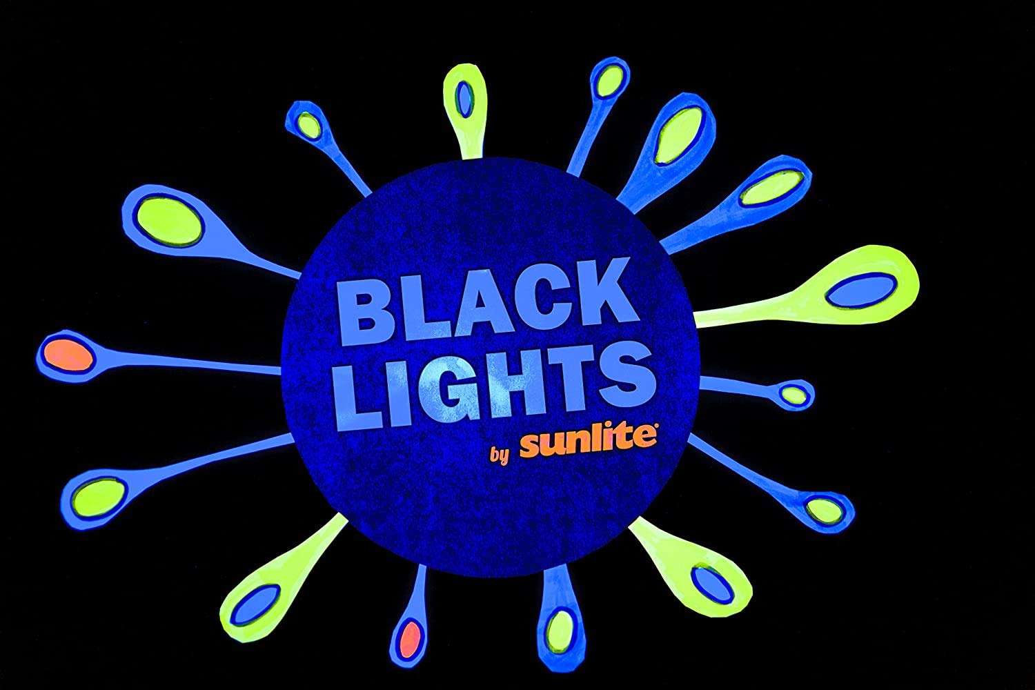 Sunlite 80114 Su Led A19 Black Light Bulb, 2 Watt, Medium Base (E26), 365Nm Wavelength, Glow Parties, Blacklight Blue, Decoratio