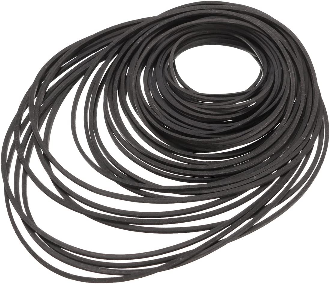 35+ Pack (40-135Mm) Mix Cassette Rubber Square (Width 1Mm) Belt Cassette Machine For Dvd Drive, Xbox 360, Repair Rebuild Common