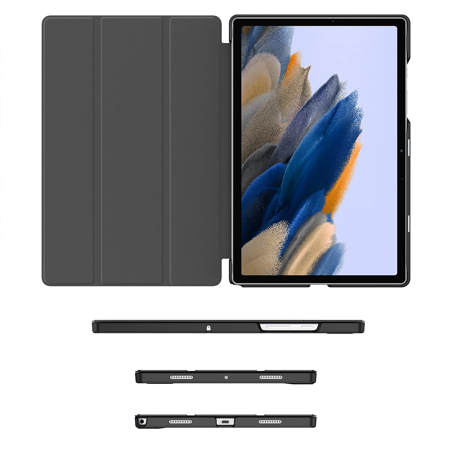 Soke Case For Samsung Galaxy Tab A8 10.5 Inch 2022 Model (Sm X200/X205/X207), Slim Trifold Stand & Lightweight Protective Hard P