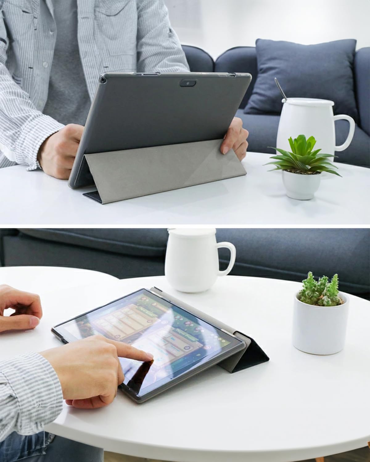 Atozee Zb10S2In1 10.1 Inch Android 11 Tablet With Keyboard, Mouse, Case, Stylus, 6000Mah Battery, 32Gb / 512Gb Expandable Storag