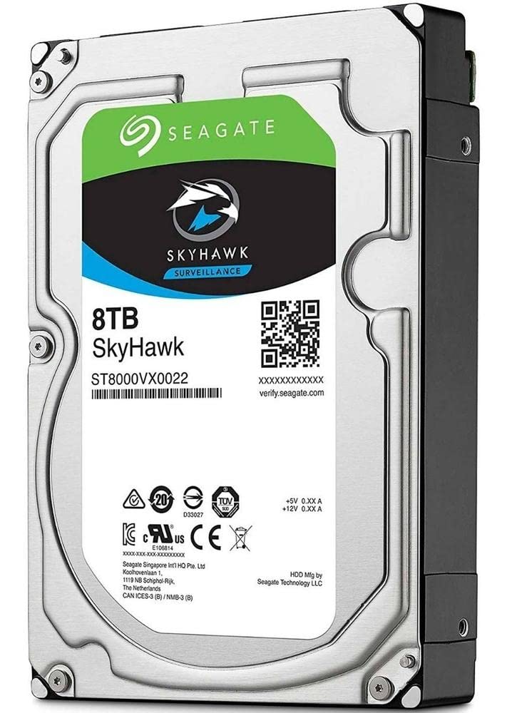 Seagate SkyHawk 8TB Surveillance Internal Hard Drive HDD � 3.5 Inch SATA 6Gb/s 256MB Cache for DVR NVR Security Camera System with Drive Health Management (ST8000VX0022)