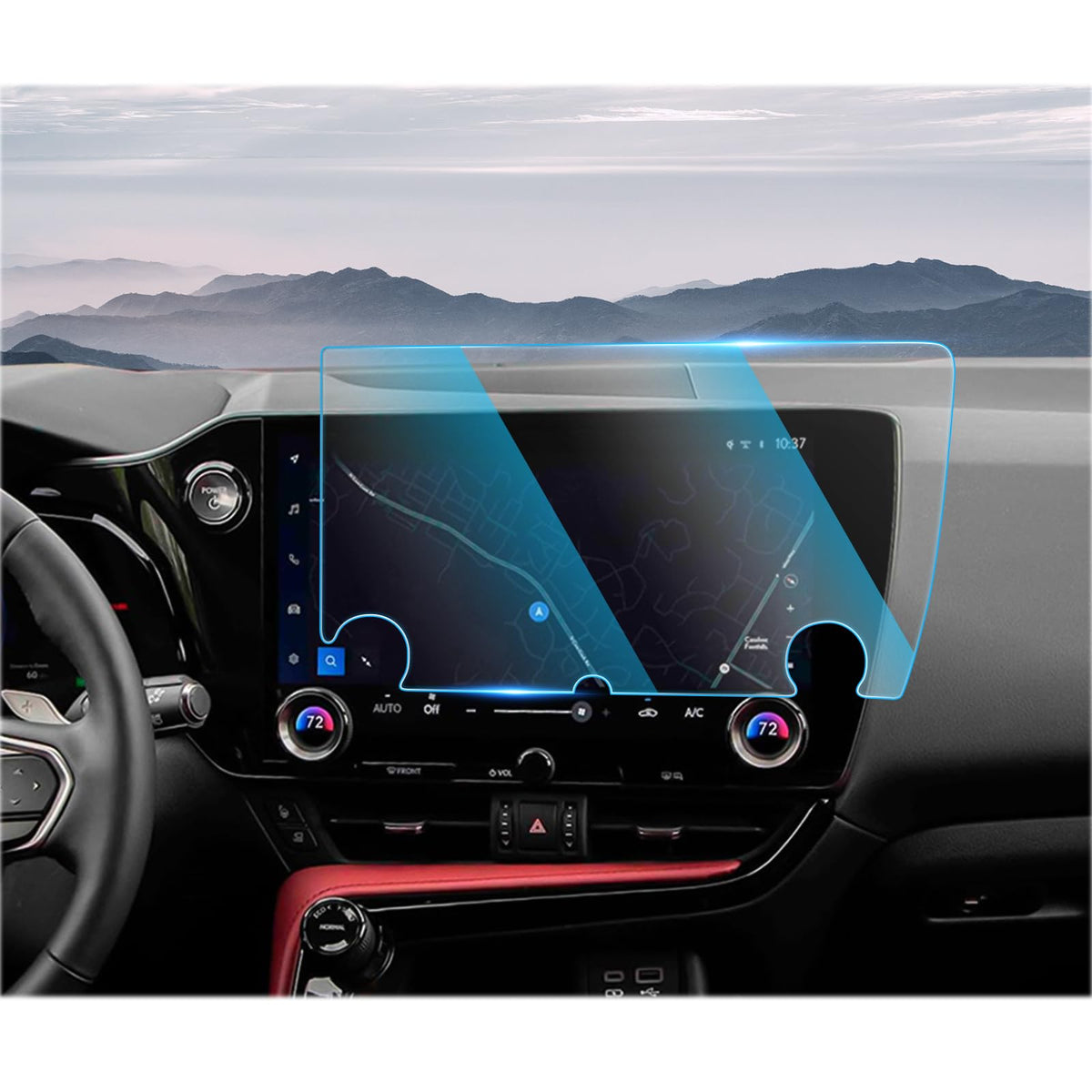 Tempered Glass For 2022-2025 Lexus Nx Screen Protector, 14 Inch Touchscreen, (Nx 250/Nx 350/Nx 350 F Sport Handling/Nx 350H/Nx 350H Premium/Nx 350H Luxury/450H+ And 450H+ F Sport Handling), 2022 2023 2024 2025 Nx Gps Navigation Dashboard Accessories