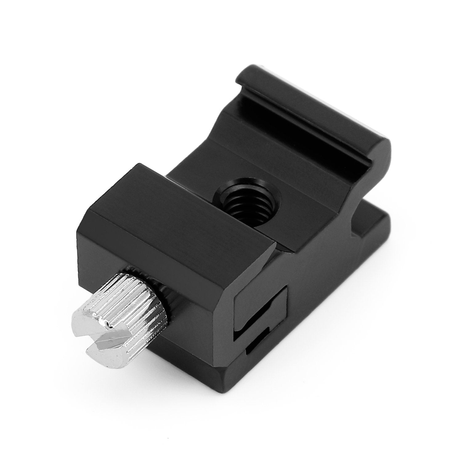 Camera Metal Cold Shoe Flash Stand Adapter With 1/4-20 Tripod Screw Thread (2 Packs)