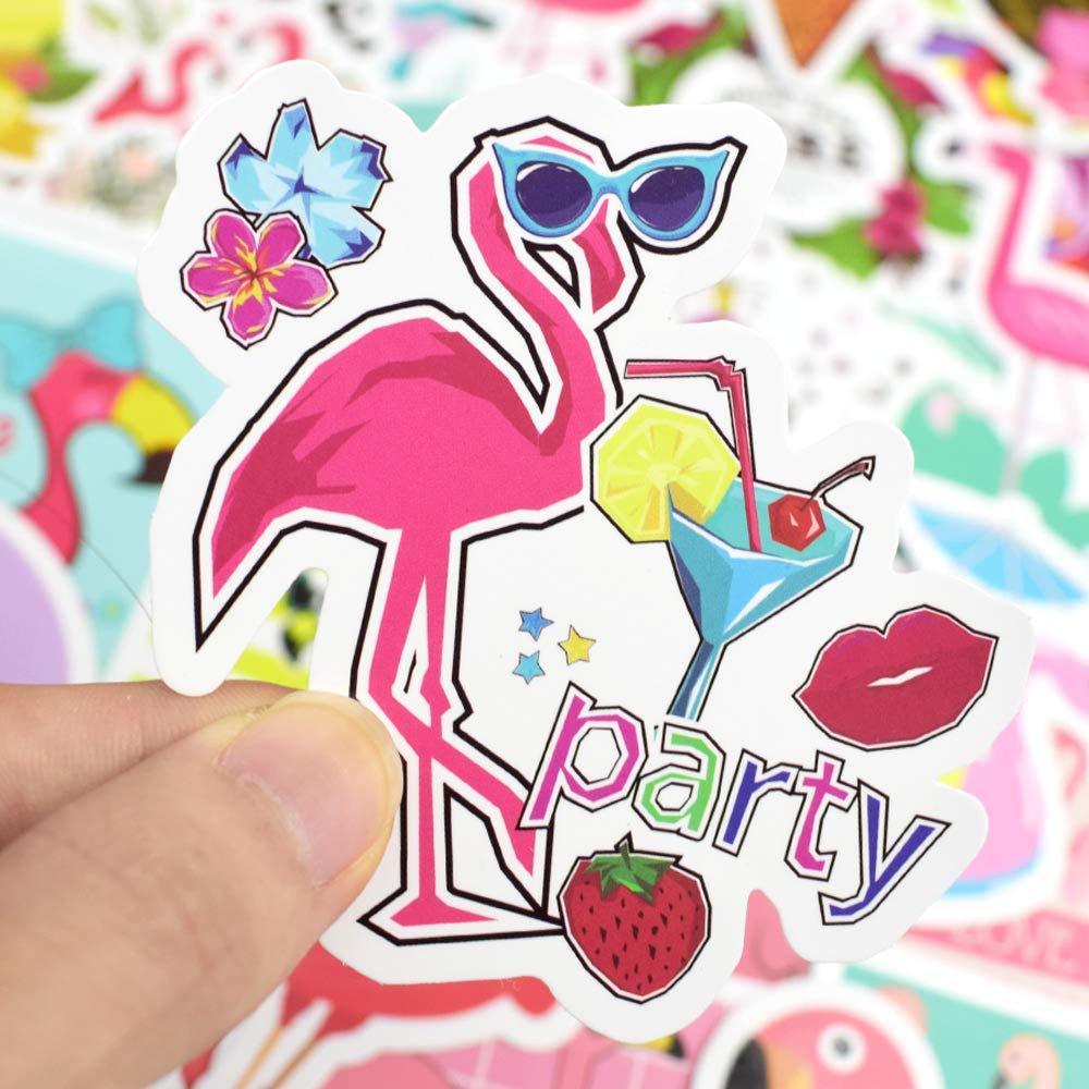 Flamingo Stickers For Teens Kids Flamingo Laptop Stickers For Girls Boys Flamingo Vinyl Stickers For Water Bottle Waterproof Stickers 50Pcs