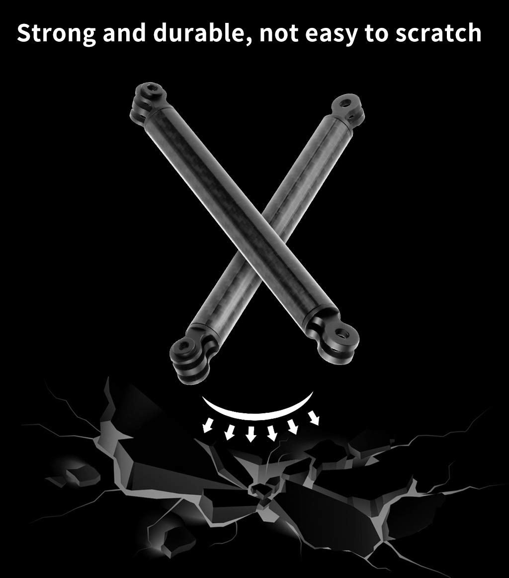 Feichao Helmet Extension Arm Pole Mount Carbon Fiber Compatible With Gopro 9/Max/8/7/6,Insta360 One R, Dji Osmo Action, Ek7000 4