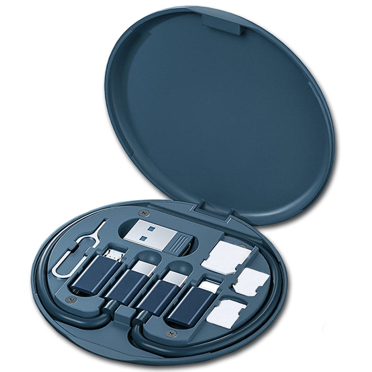 Multi Usb Charging Adapter Cable Kit, Usb C To Lighting Adapter Box, Conversion Set Usb A & Type C To Male Micro/Type C/Lightnin