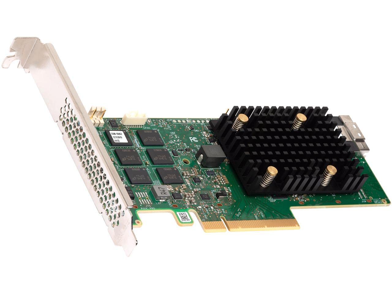 Broadcom MegaRAID 95608i  Contrleur de stockage (RAID)  8 Canal  SATA 6Gb/s/SAS 12Gb/s/PCIe 4.0 (NVMe)  RAID 0, 1, 5, 6, 10