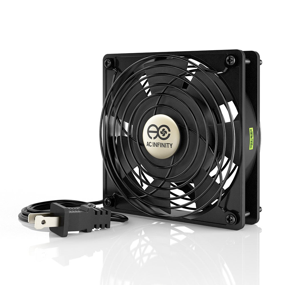 AC Infinity AXIAL 1225, Quiet Muffin Fan, 120V AC 120mm x 25mm Low Speed, ULCertified for DIY Cooling Ventilation Exhaust Proje