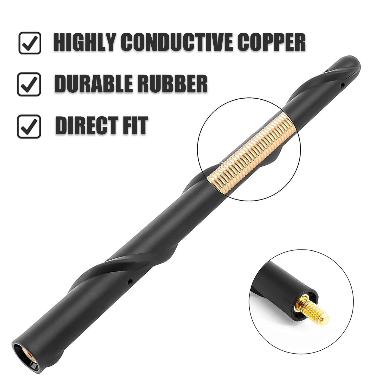 Ksaauto 7 Inch Stubby Antenna For Ford Bronco 2021 2024 Stubby Antenna Replacement Bronco 2021 2022 2023 2024 Ford Bronco Access