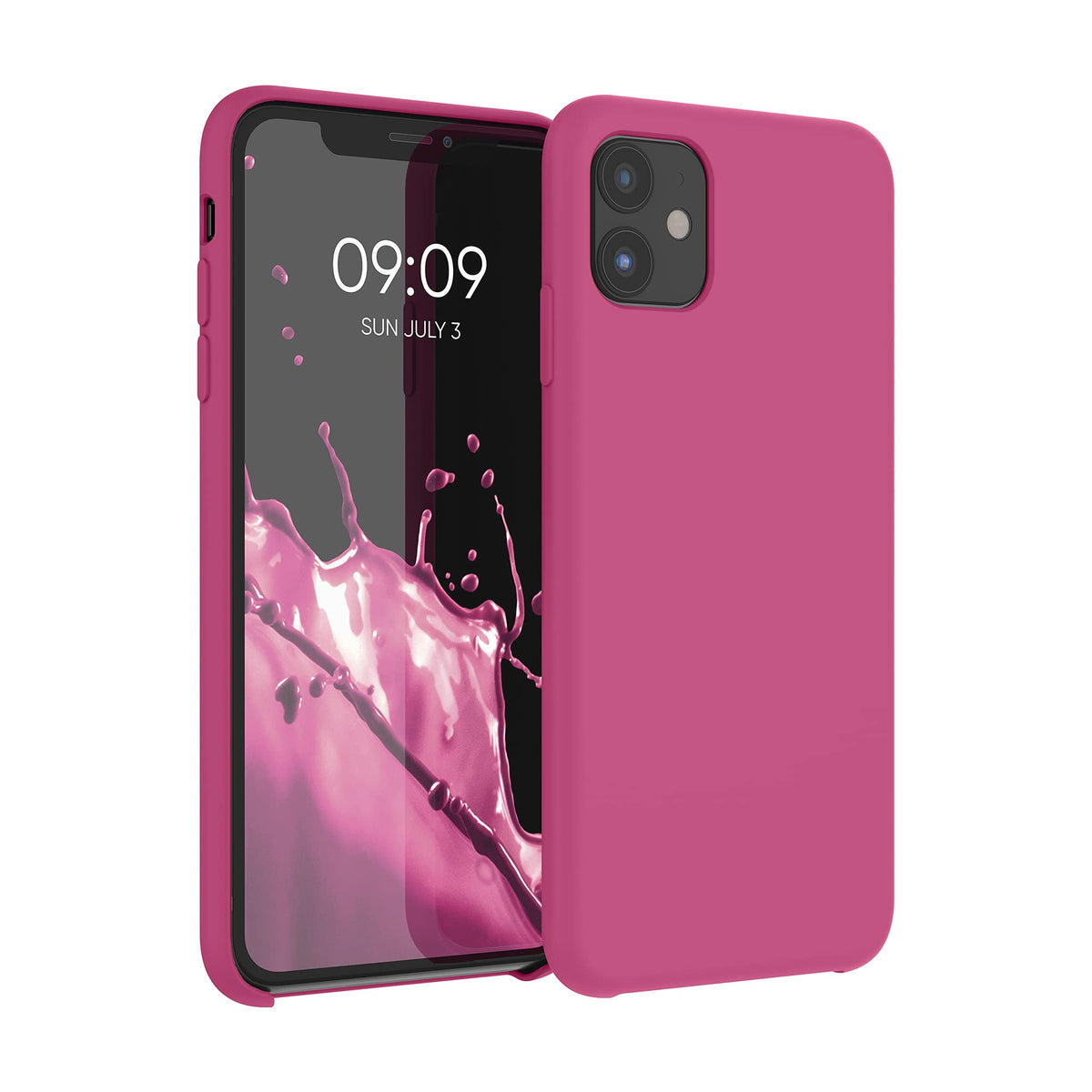 Kwmobile Case Compatible With Apple Iphone 11 Case   Tpu Silicone Phone Cover With Soft Finish   Raspberry Pink