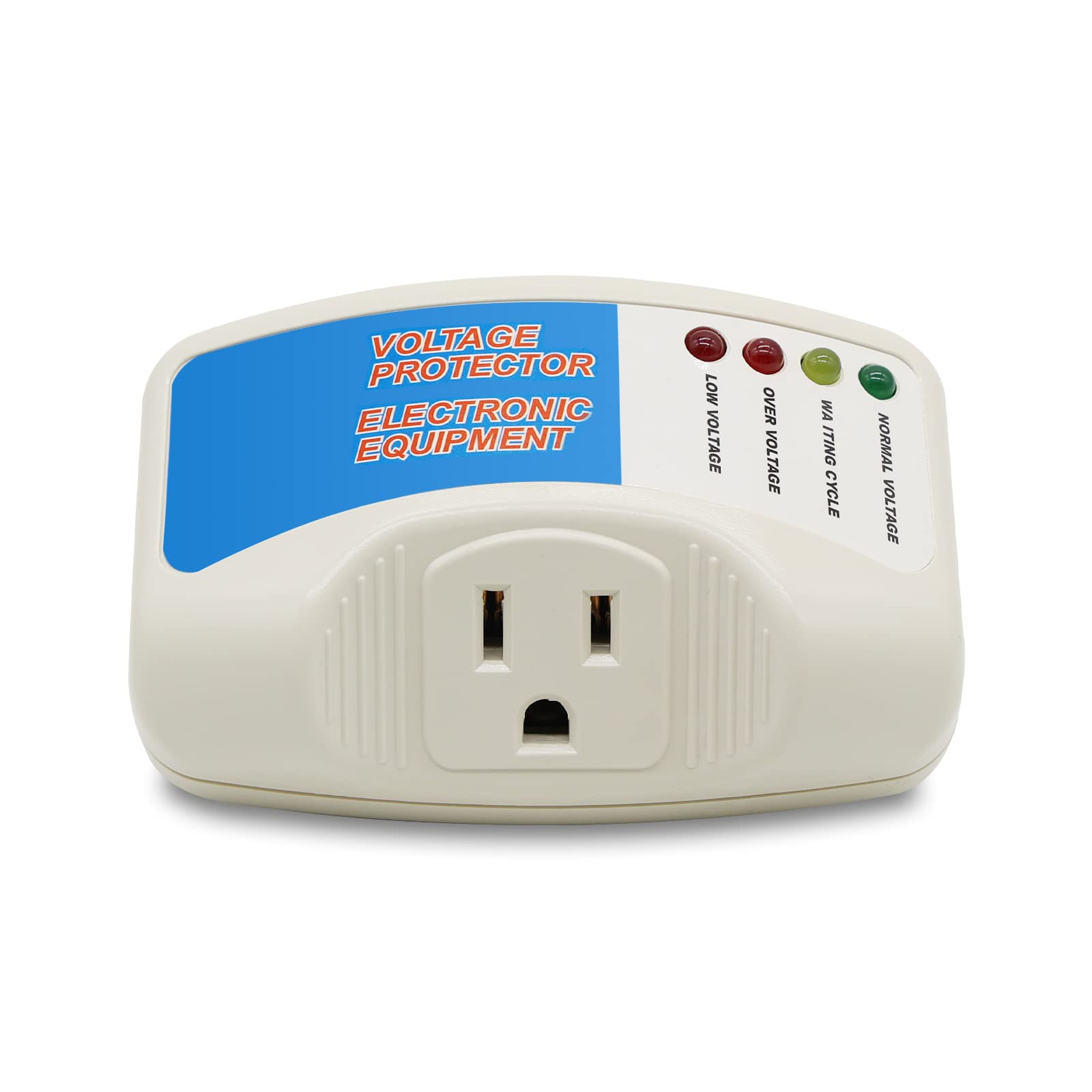 Bseed Surge Protector Home Appliance,Single Outlet Power Voltage Protector,Voltage Brownout Outlet Surge Refrigerator 1440 Watts