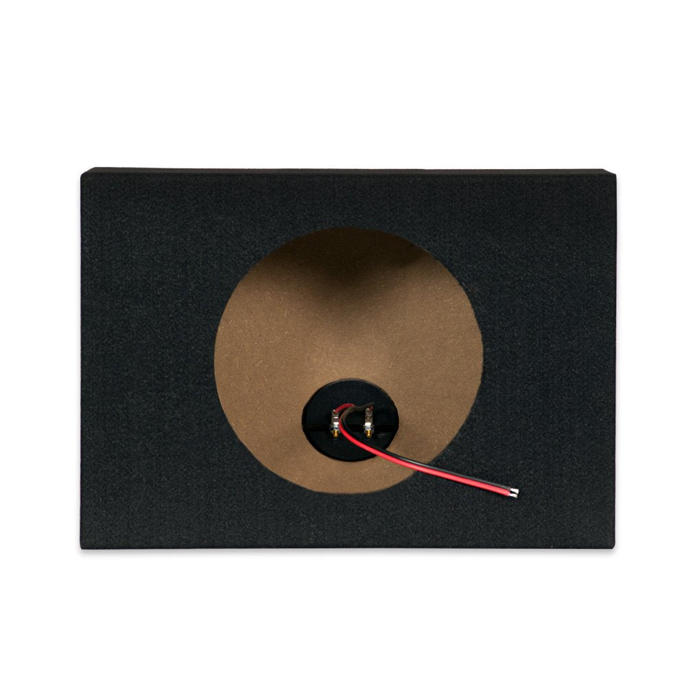 Onlyfactorydirect New Single Car Black Subwoofer Box Sealed Automotive Enclosure For 8 Inch Woofer 8S Black