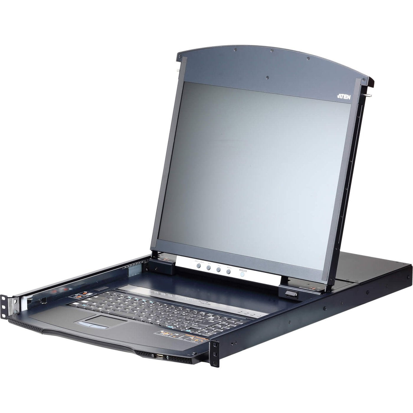 8-Port Cat 5 Dual Rail LCD Kvm Over IP Switch 1 Local / 1 Remote User Access