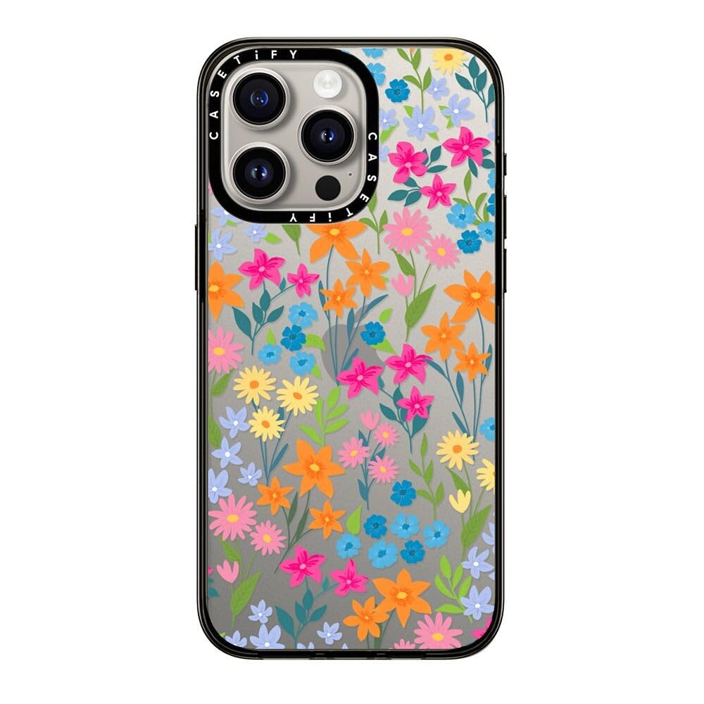 Casetify Compact Case For Iphone 15 Pro Max [2X Military Grade Drop Tested / 4Ft Drop Protection]   Bright Spring Flowers   Dais