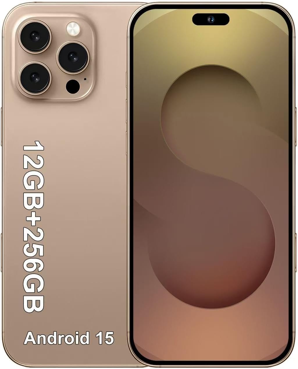 Accof I17 Pro Max Cell Phones Unlocked,Android 15 Phone 12Gb+256Gb/1Tb Expandable,6.8 Inch Screen 7800Mah Battery 108Mp Camera D