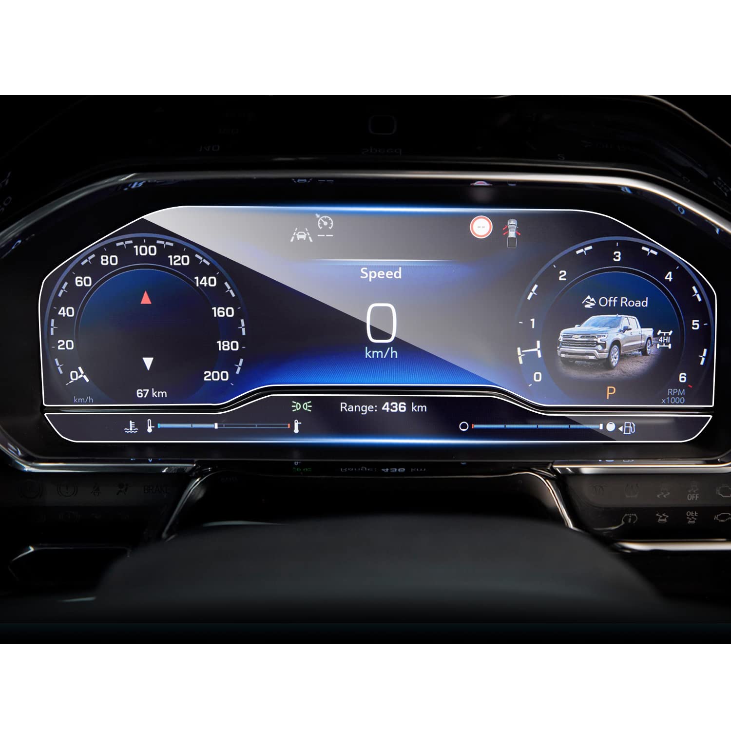 Shaohao 2022 2023 2024 Gmc Sierra 1500 Screen Protector, For 2022 2023 2024 Gmc Sierra 1500 Sle Elevation Slt 12.3 In Dashboard Screen Protector 2022 2023 2024 Sierra 1500 2500Hd 3500Hd Accessories