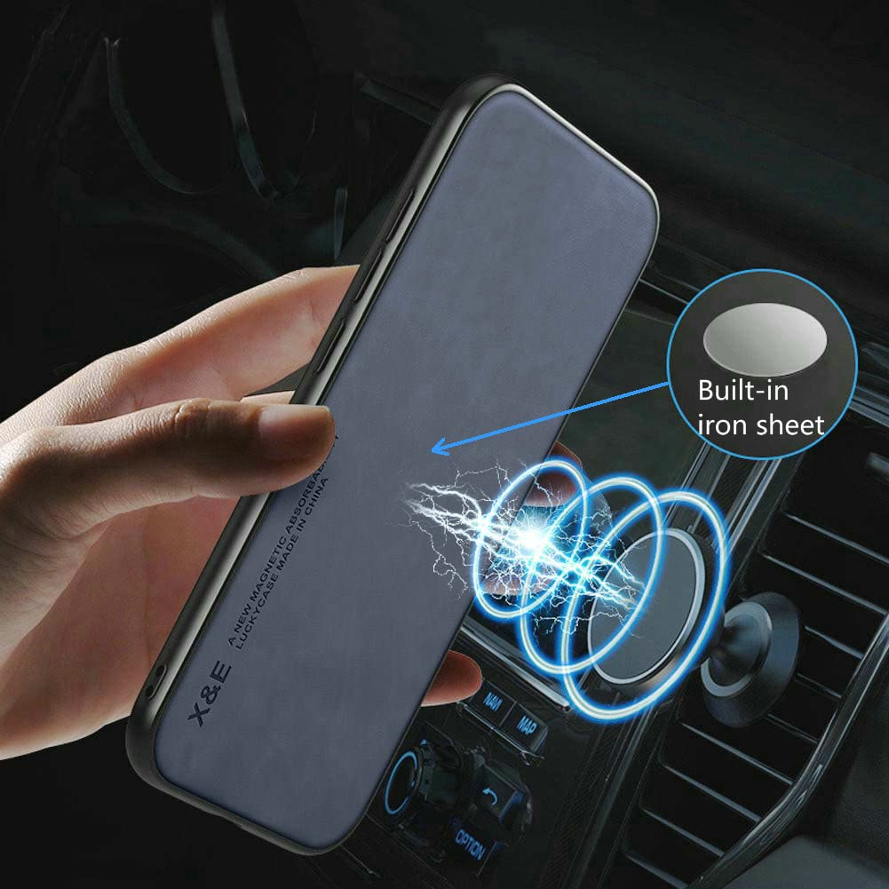 Kepuch Silklike Case For Samsung Galaxy Note 9   Cover Bumper Built In Metal Plate For Samsung Galaxy Note 9   Blue