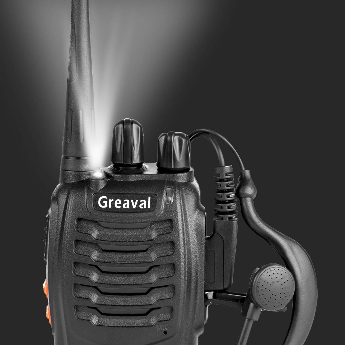 Greaval Long Range Walkie Talkies Rechargeable Two Way Radios With Earpiece, Walkie Talkies For Adults 16 Channel Uhf 400 470Mhz