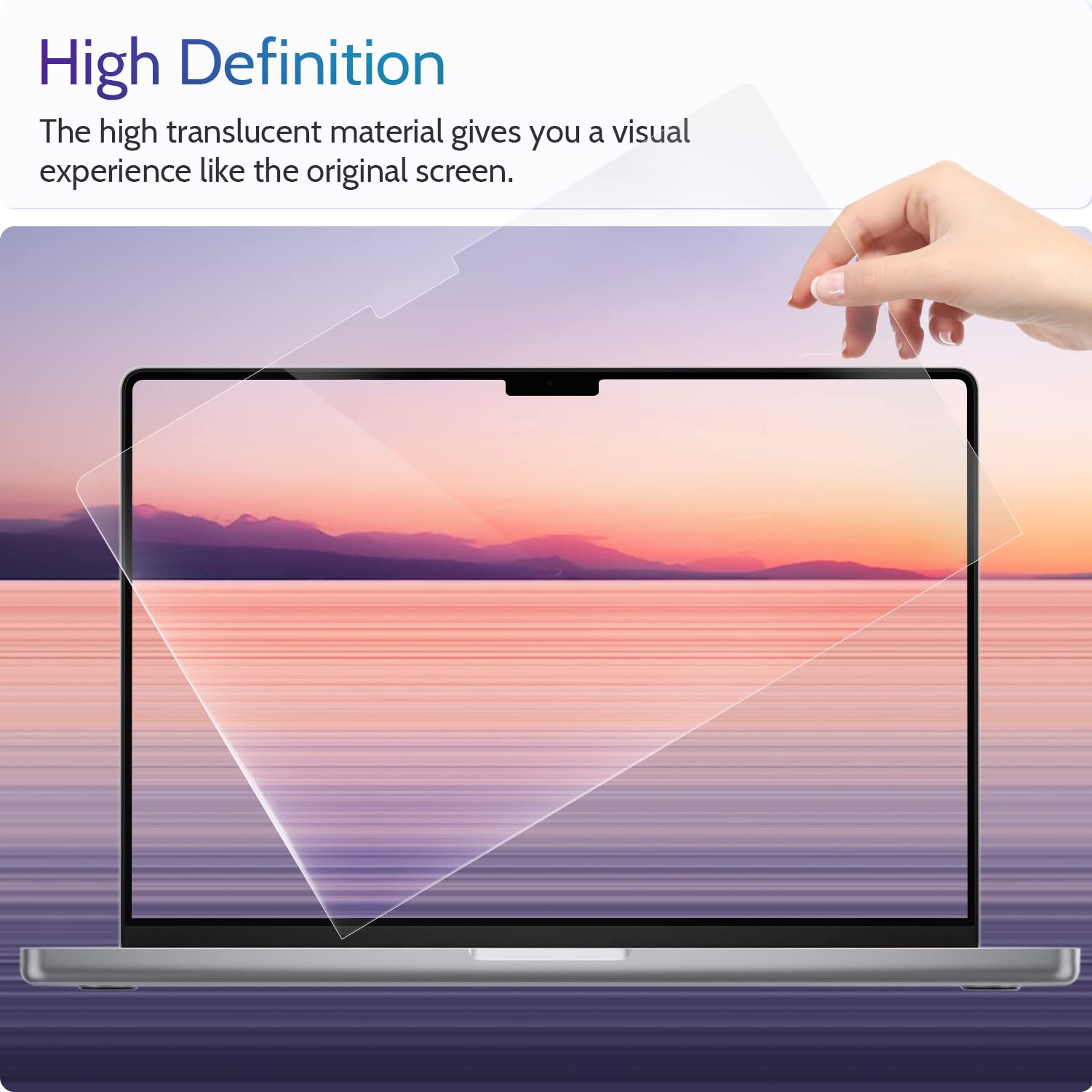 Peslv 3 Pack Anti Blue Light Screen Protector For Macbook Air 13.6 Inch (2022 2024, M2 M3 Chip), 13'' Mac Laptop Glare Filter Uv