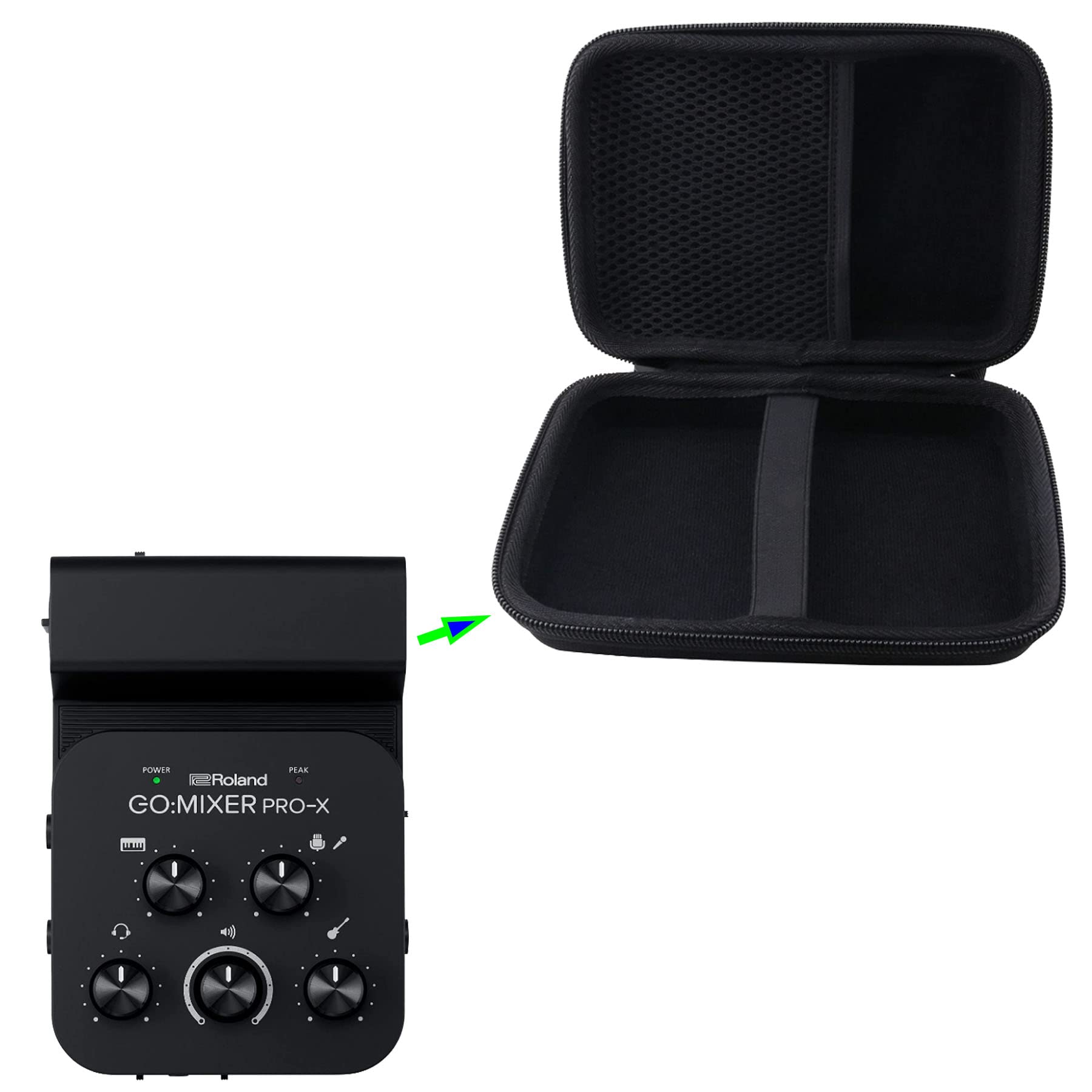 Werjia Hard Carrying Case Compatible With Roland Go:Mixer Pro X Audio Mixer For Smartphones