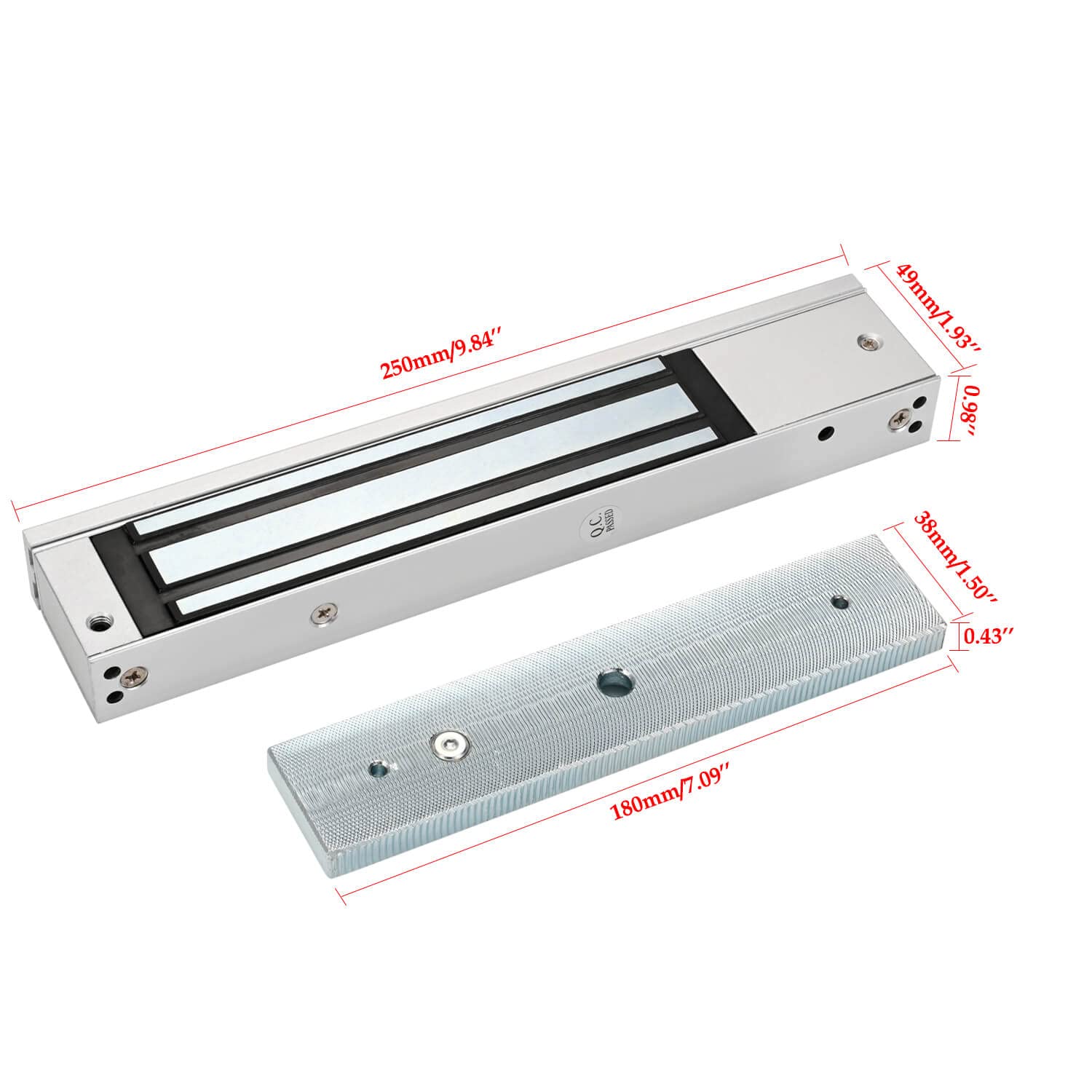 Door Access Control System Rfid Keypad 600Lb Electric Magnetic Door Lock Kit With Exit Button Doorbell Chime Remote Control