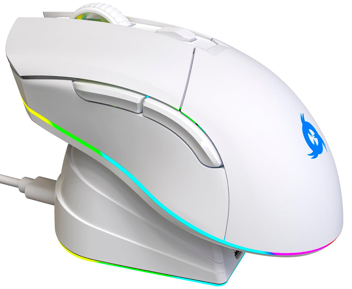 Klim Blaze Pro Rechargeable Wireless Gaming Mouse With Charging Dock Rgb   New Version   High Precision Sensor And Long Lasting