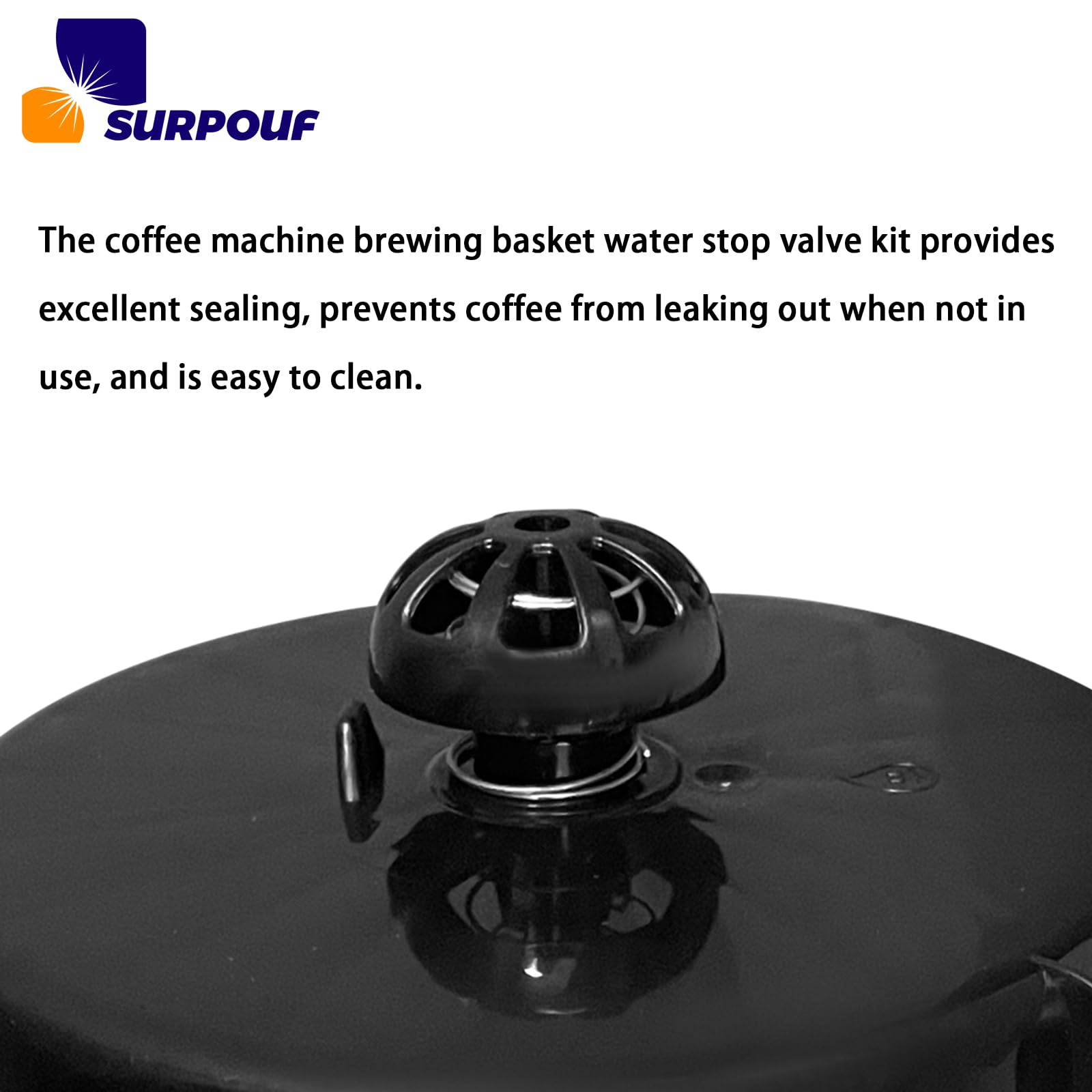 2 Pack Coffee Replacement Brew Basket Spring Loaded Stopper Kits Fits For Mr. Coffee Hamilton Parts Number 990117900 990237500 C