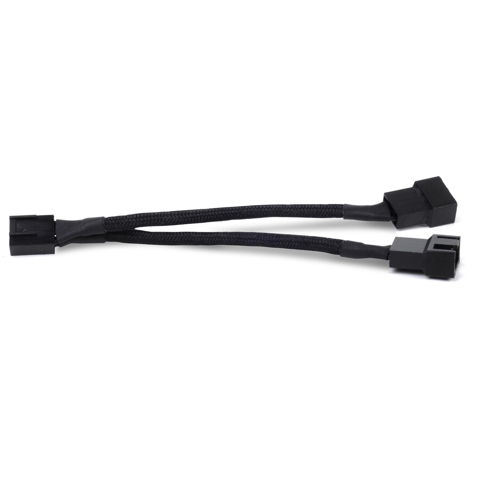 Silverstone Technology Sst Cpf01 Usa Pwm 2 To 1 Splitter In Black Sleeving Cpf01 Usa